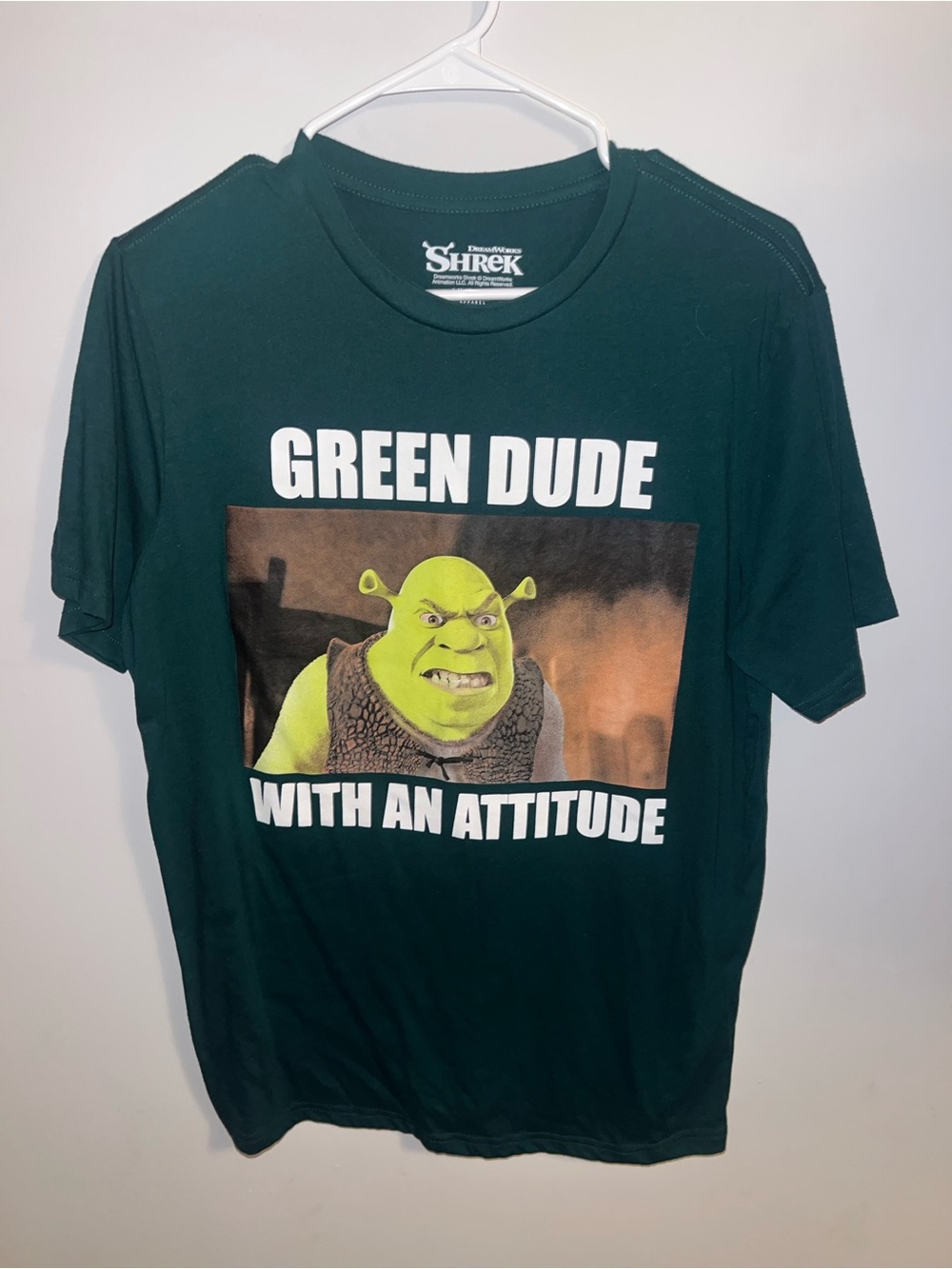 DreamWorks Shrek 'Green Dude With An Attitude' Tee - Dark Green